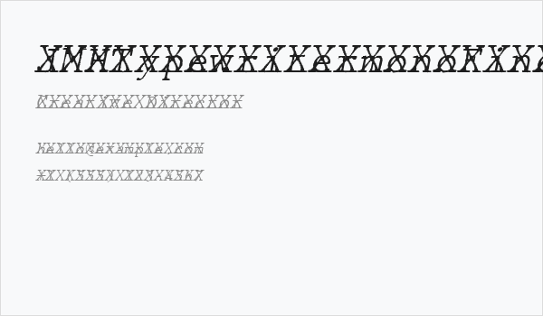 JMHTypewritermonoFineCross-Ital Business Card