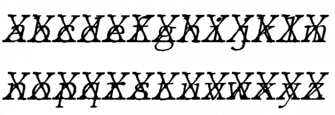 JMHTypewritermonoFineCross-Ital フォント 小文字