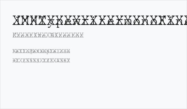 JMHTypewritermonoFineCross-Regu Business Card