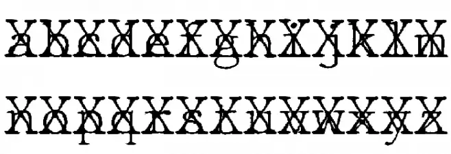 JMHTypewritermonoFineCross-Regu Fonte MINÚSCULAS