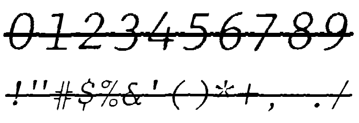 JMHTypewritermonoFineOver-Itali Font OTHER CHARS