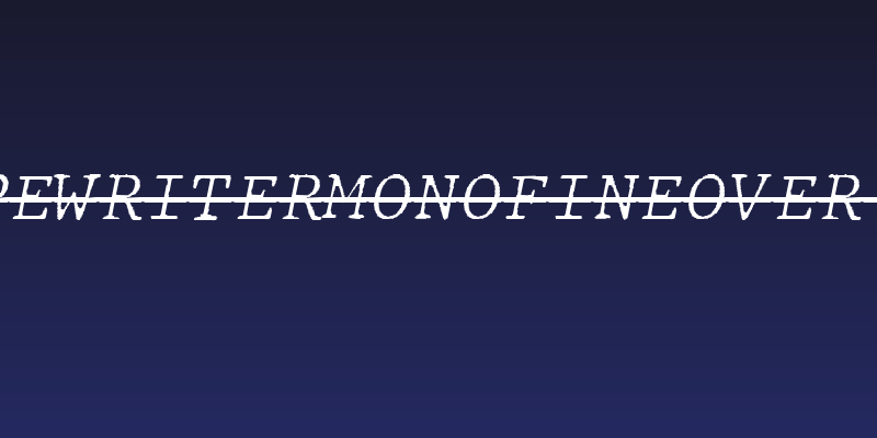 JMHTypewritermonoFineOver-Itali Social Header