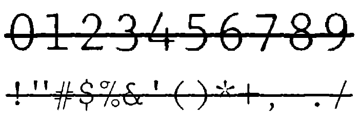 JMHTypewritermonoFineOver-Regul Font OTHER CHARS