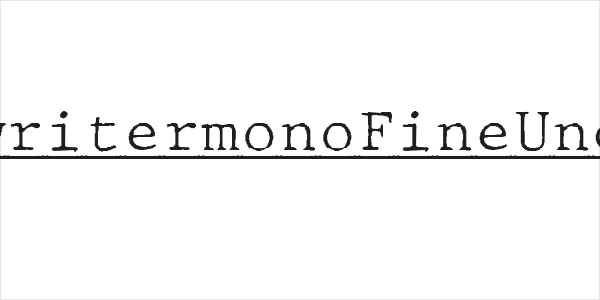 JMHTypewritermonoFineUnder-Regu Logo