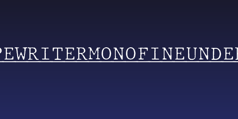 JMHTypewritermonoFineUnder-Regu Social Header