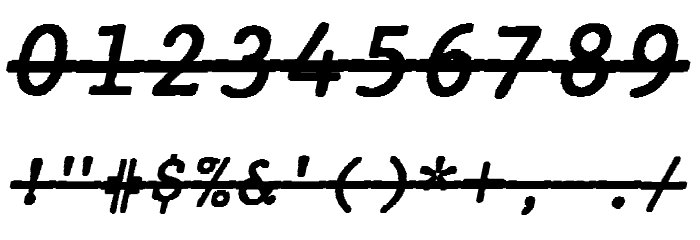 JMHTypewritermonoOver-Italic फ़ॉन्ट अन्य घर का काम