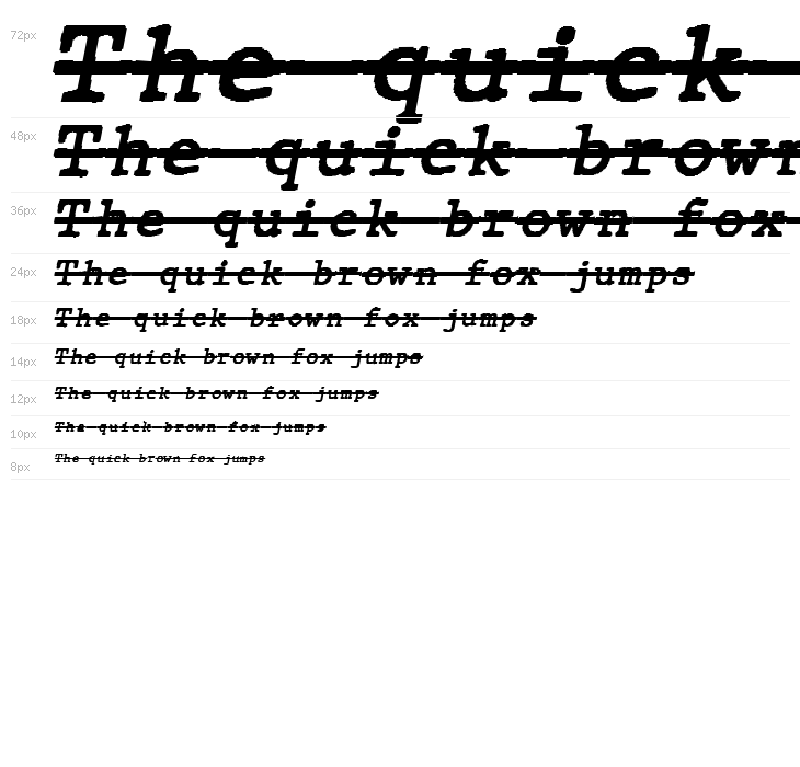 JMHTypewritermonoOver-Italic Waterfall