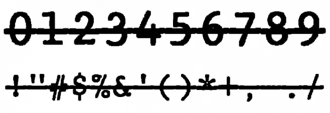 JMHTypewritermonoOver-Regular Font OTHER CHARS