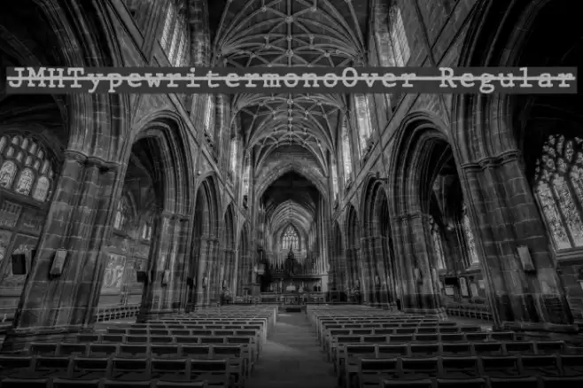 JMHTypewritermonoOver-Regular Font examples