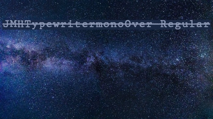 JMHTypewritermonoOver-Regular Example 3