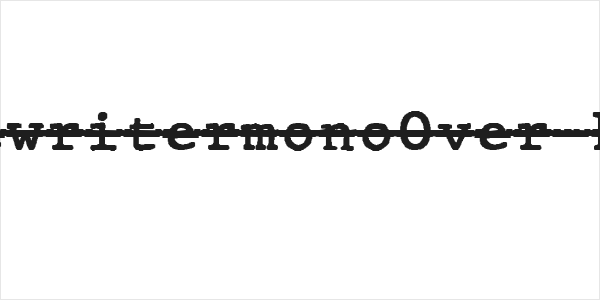 JMHTypewritermonoOver-Regular Logo