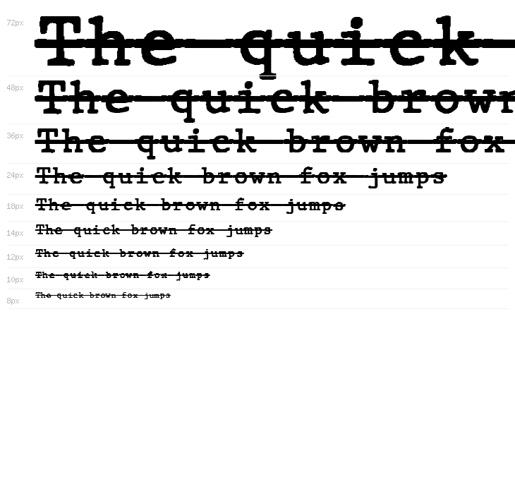 JMHTypewritermonoOver-Regular Waterfall