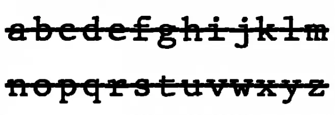 JMHTypewritermonoOver-Regular Fuentes MINÚSCULAS