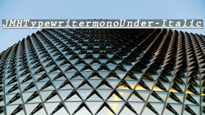JMHTypewritermonoUnder-Italic Example 3