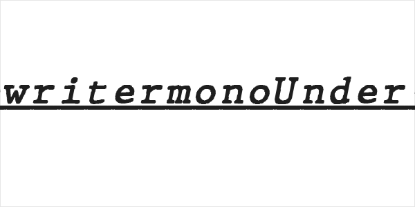 JMHTypewritermonoUnder-Italic Logo