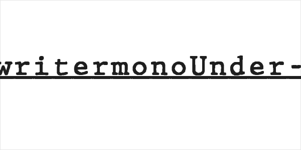 JMHTypewritermonoUnder-Regular Logo