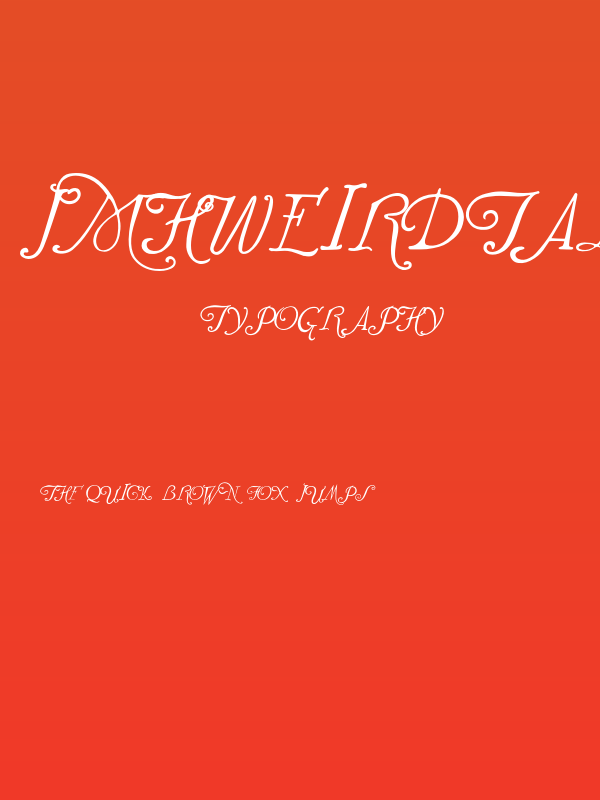 JMHWeirdTalesTitCaps-Regular Poster