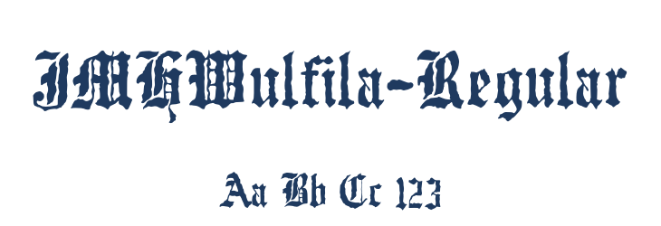 JMHWulfila-Regular Font Preview