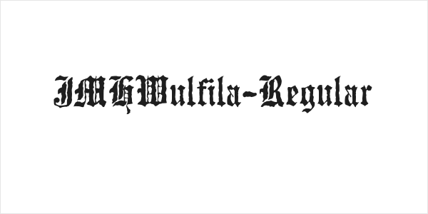 JMHWulfila-Regular Logo
