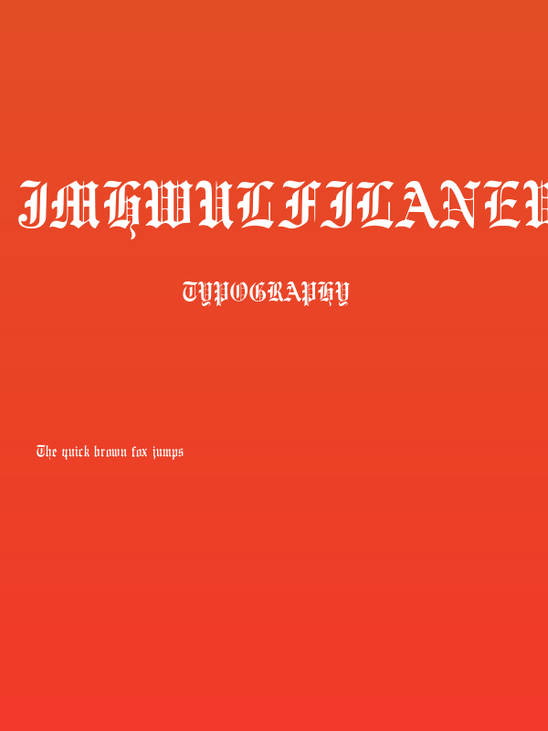 JMHWulfilaNew-Regular Poster