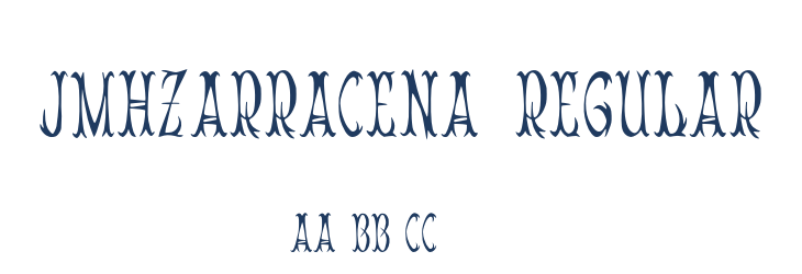 JMHZarracena-Regular Font Preview