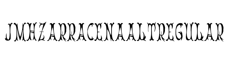 JMHZarracenaAlt-Regular फ़ॉन्ट