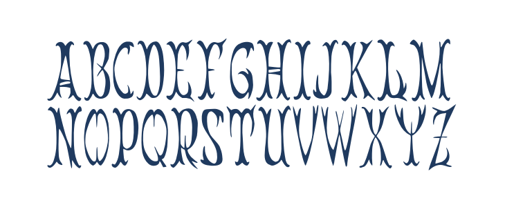 JMHZarracenaAlt-Regular Lowercase