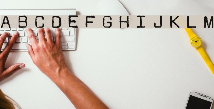 JMLetter Font examples