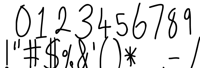 JMMJ Font OTHER CHARS