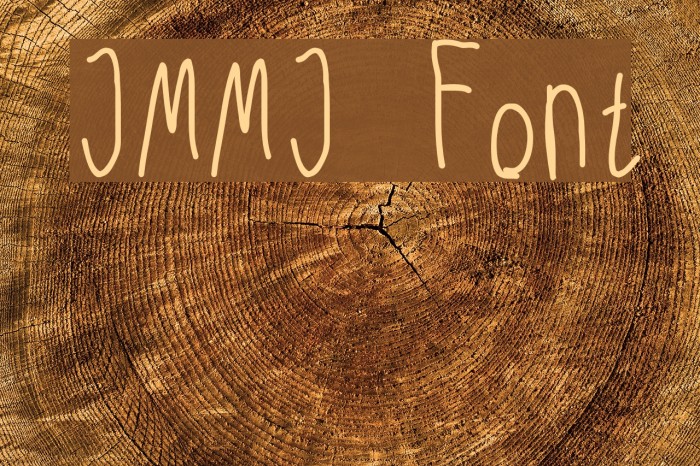 JMMJ Font examples