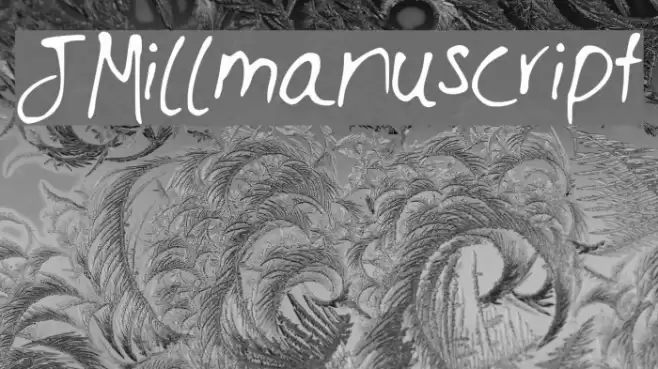 JMillmanuscript Font examples