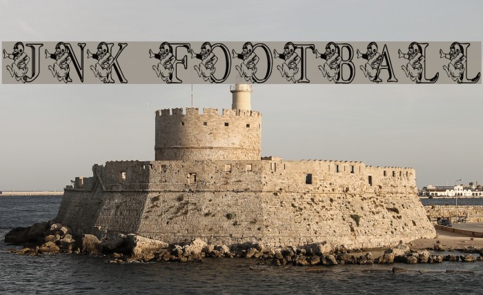JNK FOOTBALL Font examples