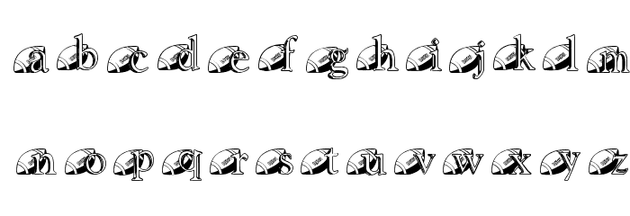 JNK FOOTBALL Font LOWERCASE