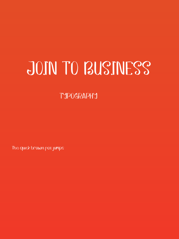JOIN TO BUSINESS Poster