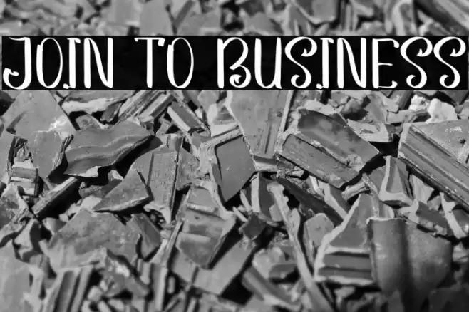 JOIN TO BUSINESS Font examples
