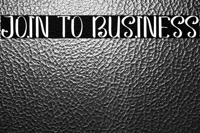 JOIN TO BUSINESS Example 3