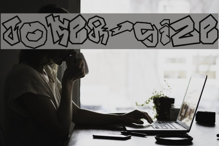 JOKER-SIZE Font examples