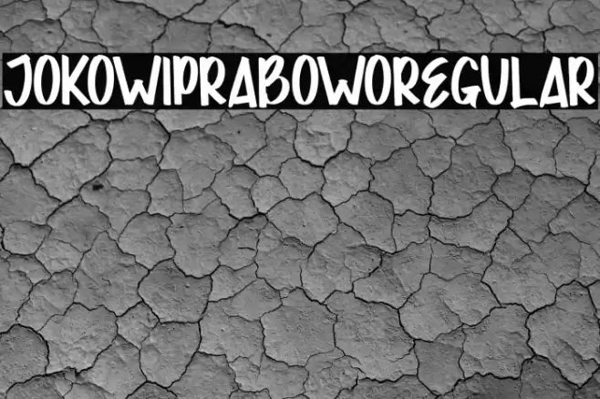 JOKOWIPRABOWORegular Font examples