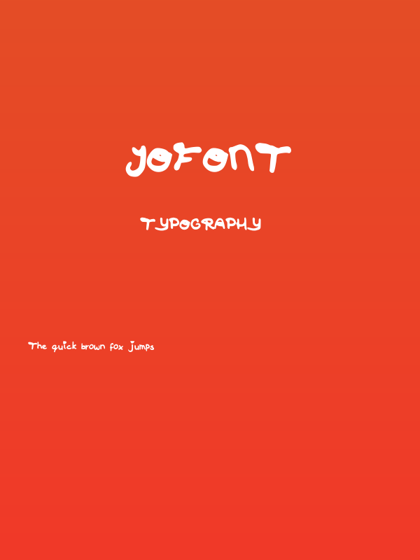 JOfont Poster