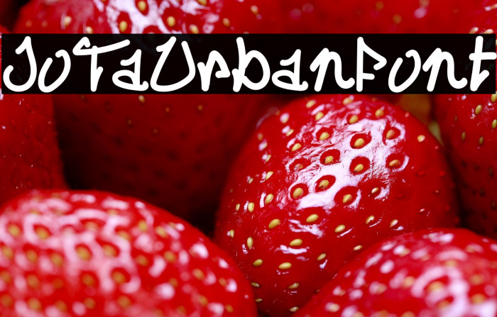JoTaUrbanFont Example 2