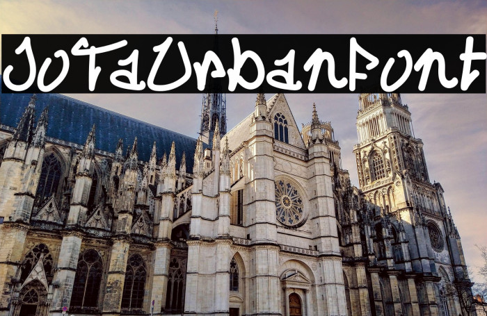 JoTaUrbanFont Example 3