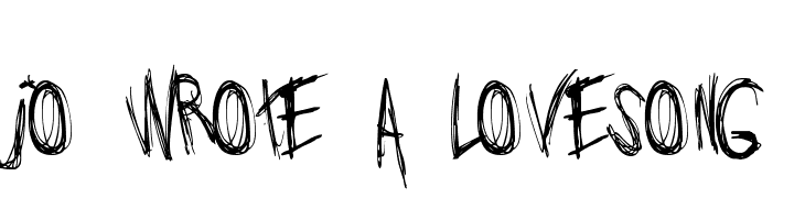 Jo_wrote_a_lovesong  Frei Schriftart Herunterladen
