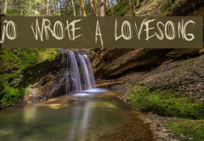 Jo_wrote_a_lovesong Font examples