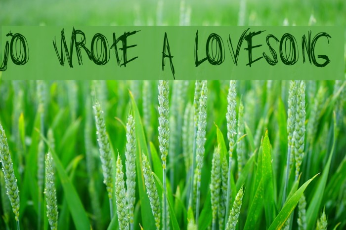 Jo_wrote_a_lovesong Font examples