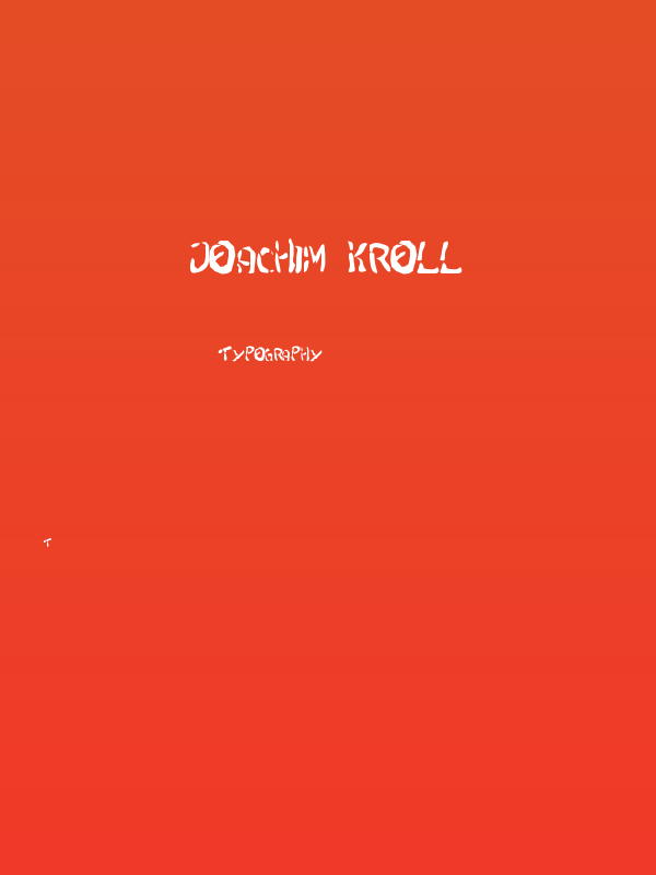 Joachim Kroll Poster