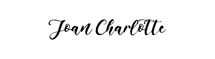 Joan Charlotte  フリーフォントのダウンロード