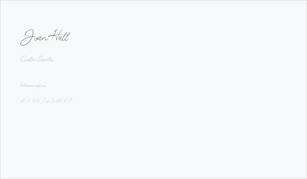 JoanHull Business Card