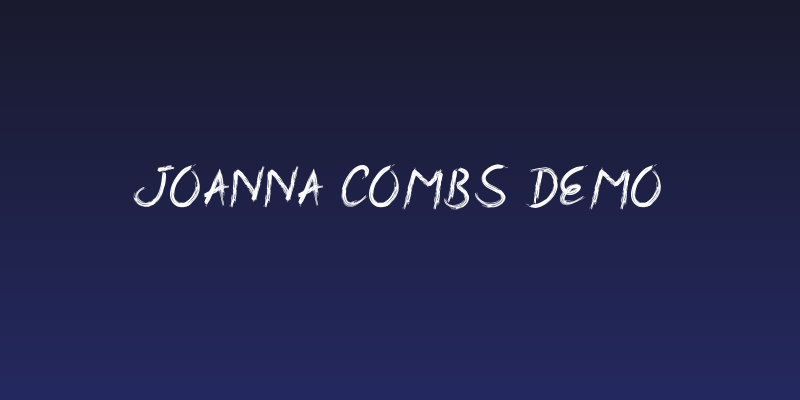 Joanna Combs Demo Social Header