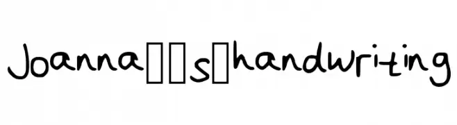 Joanna__s_handwriting  Скачать бесплатные шрифты