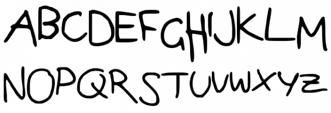 Joanna__s_handwriting フォント 大文字